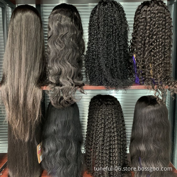 150% 220% Lace Frontal Human Hair Wigs For Black Women,Wholesale Price Brazilian Virgin Hair Transparent Lace Front Wig
